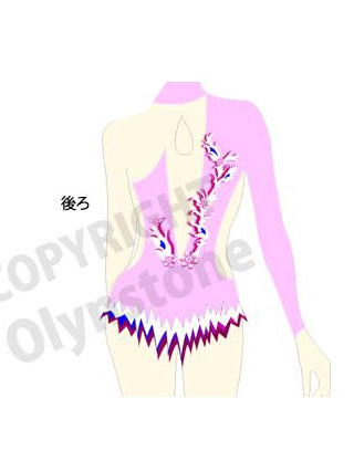 模様が綺麗な新体操レオタード